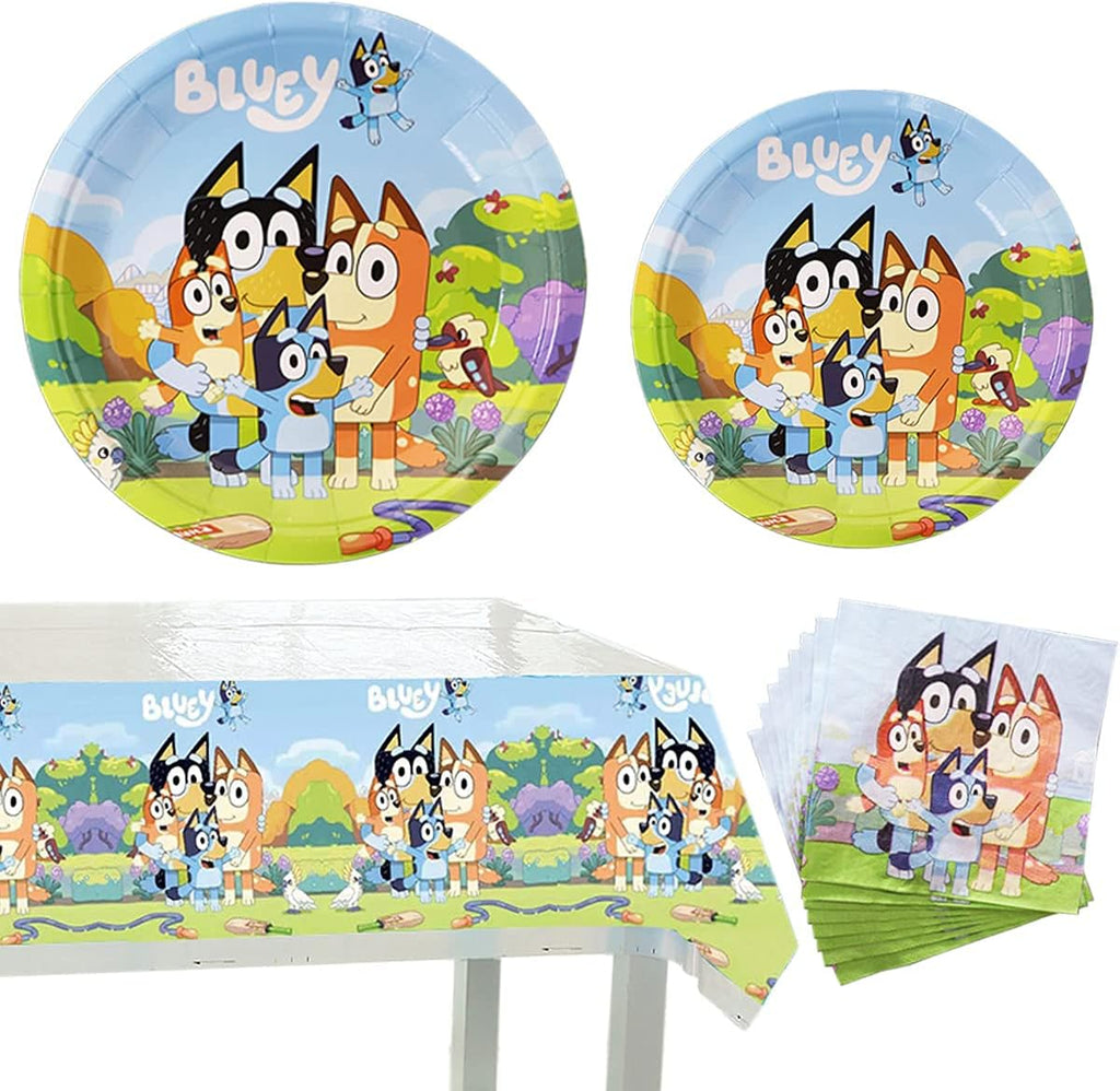 Bluey Themed Birthday Party Tableware