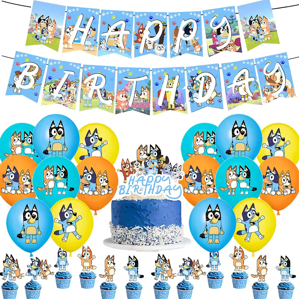 Bluey Themed Birthday Decoration