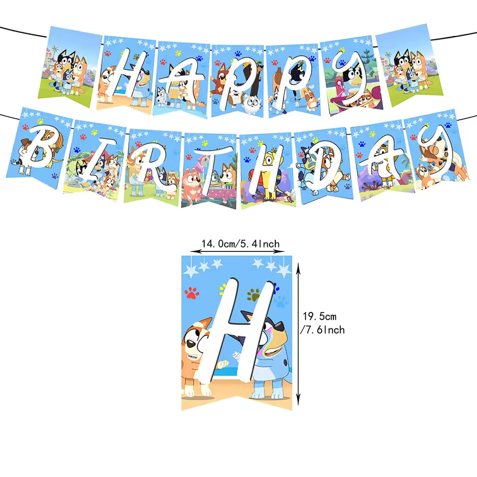 Bluey Themed Birthday Decoration
