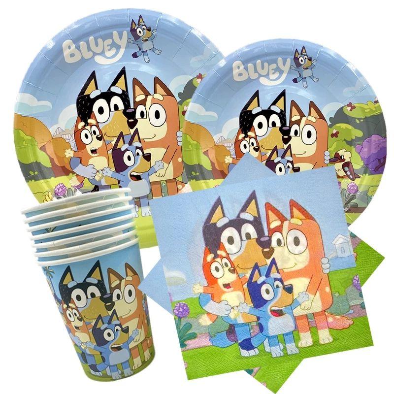 Bluey Themed Birthday Party Tableware